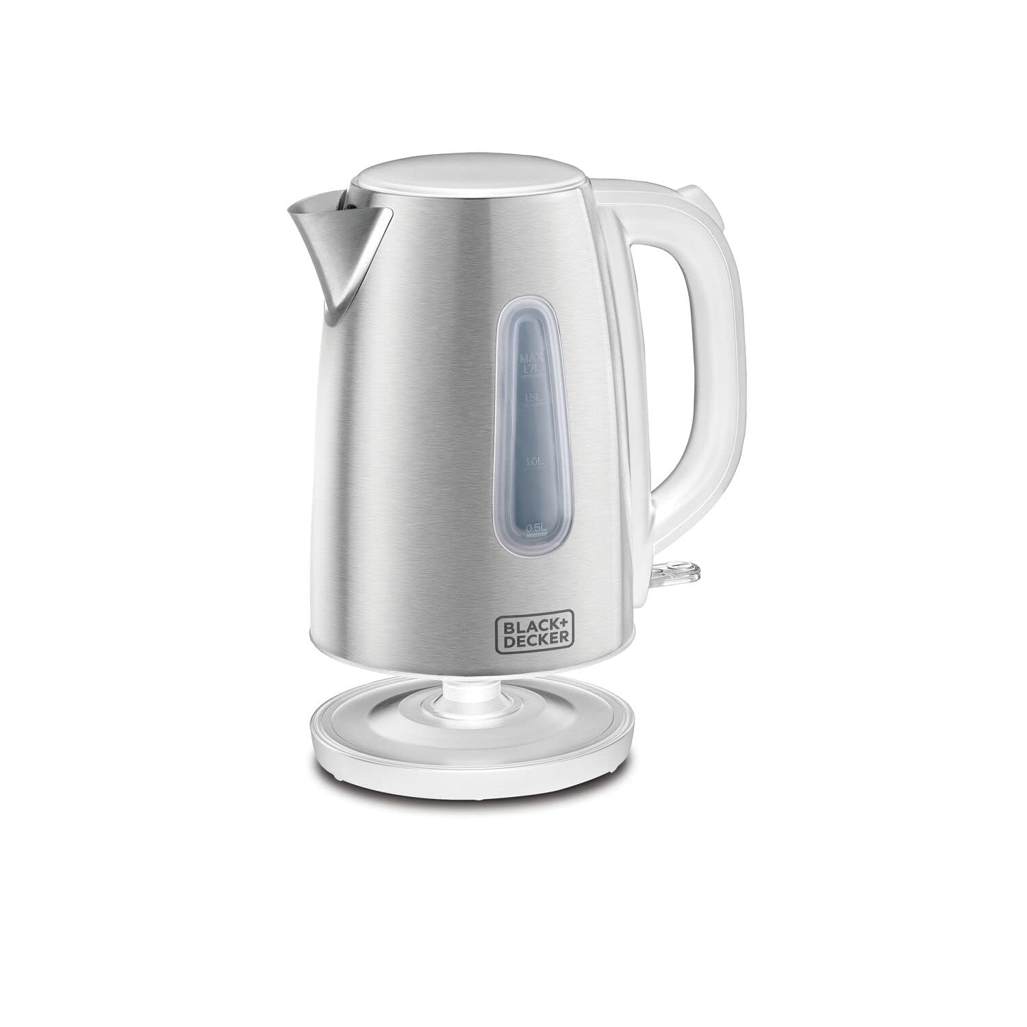 Black & Decker 2200W 1.7L Cordless Electric Kettle With Water-Level Indicator, Removable Filter بلاك اند ديكير غلاية كهربائية لاسلكية 2200 واط 1.7 لتر مع مؤشر لمستوى المياه، فلتر قابل للازالة Black & Decker 2200W 1.7L Cordless Electric Kettle With Water-Level Indicator, Removable Filter بلاك اند ديكير غلاية كهربائية لاسلكية 2200 واط 1.7 لتر مع مؤشر لمستوى المياه، فلتر قابل للازالة